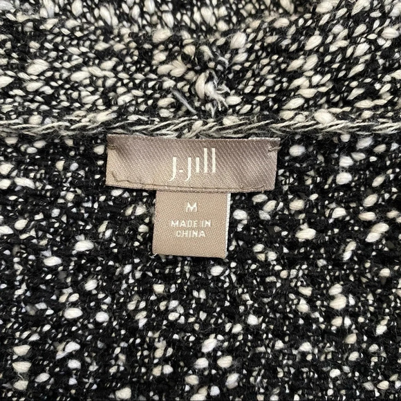 J. Jill Tweed Knit Cardigan Sweater w/ pockets M - Picture 11 of 15